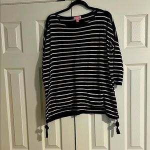 Lilly Pulitzer Navy and White Sweater